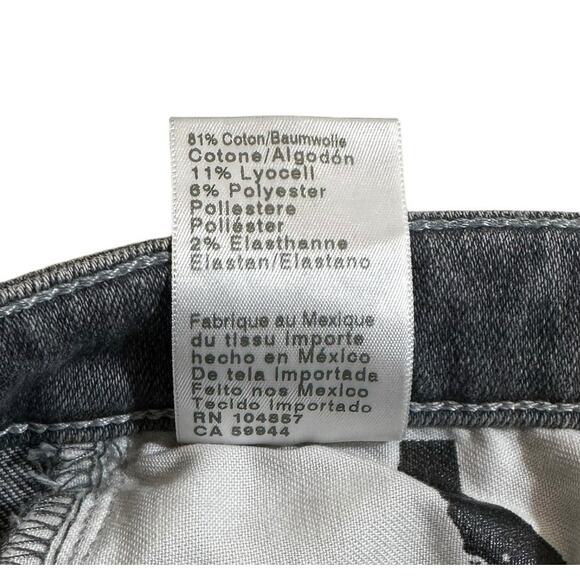 Adriano Goldschmied New Women's Prima Cigarette Leg Skinny Jeans Gray 25R Italy - Picture 10 of 10